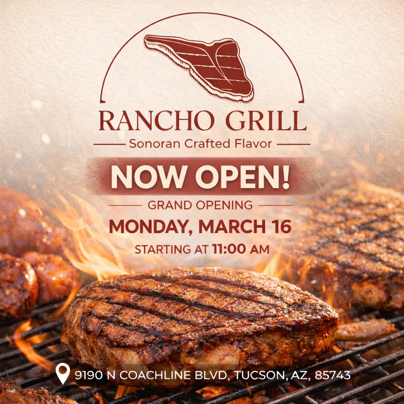 Rancho Grill menu promo