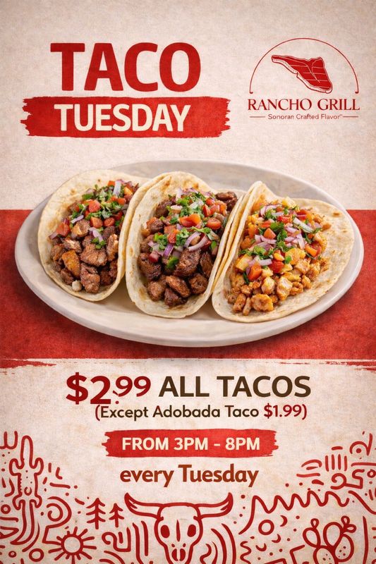 Taco Tuesday special at Rancho Grill