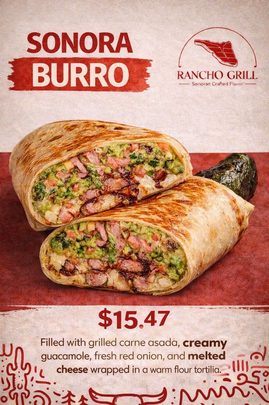 Sonora Burro — signature burrito